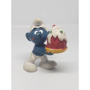 Vintage Smurf Birthday Cake Party 1978